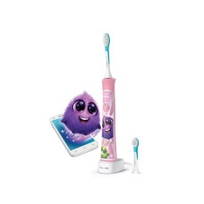 Philips Toothbrush electric Sonicare For Kids, 62th. fluct/min, nozzle-2, Bluetooth, pink (HX6352/42)