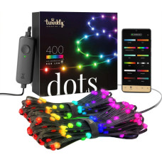 Twinkly Garland Smart LED Twinkly Dots Lights RGB 400 IP44 20m cable black (TWD400STP-BEU)