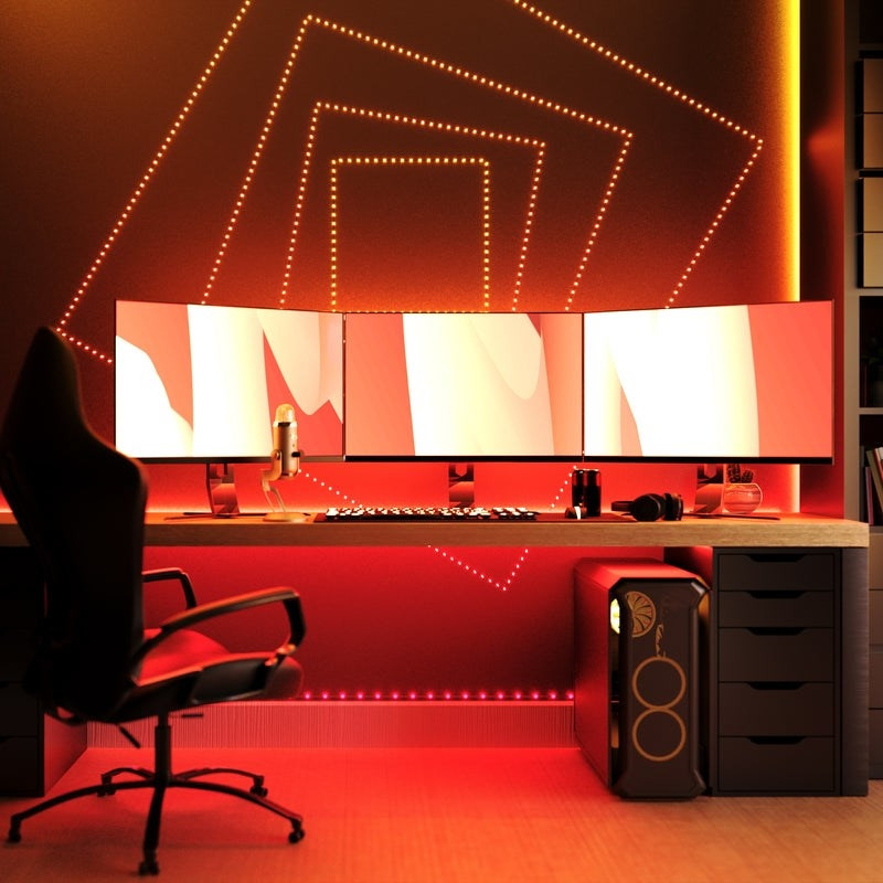 Twinkly Гірлянда Smart LED Twinkly Dots Lights RGB 400 IP44 20м кабель чорний (TWD400STP-BEU)
