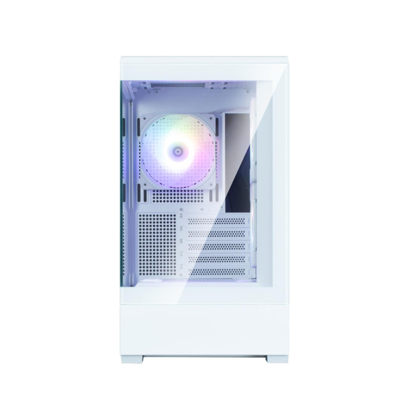 Zalman Computer case P30 White V2, without PSU, 1xUSB3.0, 1хUSB Type-C, 3x120mm ARGB, TG Front/Side Panel, mATX, White (P30WHITEV2)