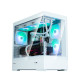 Zalman Computer case P30 White V2, without PSU, 1xUSB3.0, 1хUSB Type-C, 3x120mm ARGB, TG Front/Side Panel, mATX, White (P30WHITEV2)