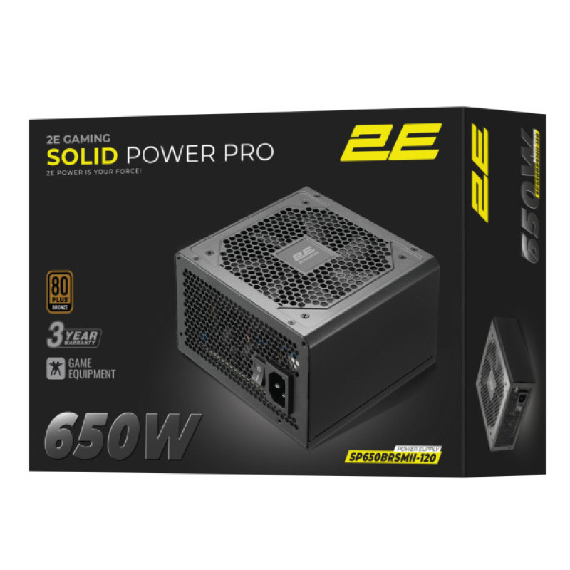 Блок питания 2E 650W Solid Power Pro ATX3.1 GEN5.0 (2E-SP650BRSMII-120)