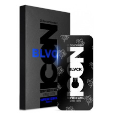 Стекло защитное Armorstandart Supreme Black Icon 3D Apple iPhone 15 Black (ARM68221)