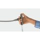 Hansgrohe sink tap Metris Select, spout lenght - 222mm, swivel, pull-out, button + handle, chrome (14857000)