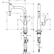 Hansgrohe sink tap Metris Select, spout lenght - 222mm, swivel, pull-out, button + handle, chrome (14857000)