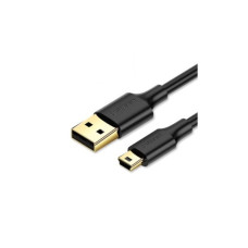 Дата кабель USB 2.0 AM to Mini 5P 1.0m US132 black Ugreen (10355)