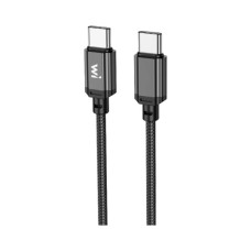 Дата кабель USB-C to USB-C 1.0m 60W nylon black Wibrand (WI.DC/CO1B-CC)