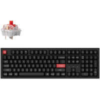 Keychron Клавіатура механічна K10 PRO 100Key, K pro Red, WL/BT/USB-A, QMK, EN/UKR, White Led, чорний (K10P-A1-UA)