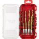 Milwaukee RedHEX Shockwave Metal Drill Bit Set HSS-TiN, 10 pcs, 3-10 mm, case (4932493865)