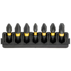 DeWALT Біти FlexTorq 25 мм Рh1 Рh2 Pz1 Pz2 Pz3 набір 7шт (DT70809)