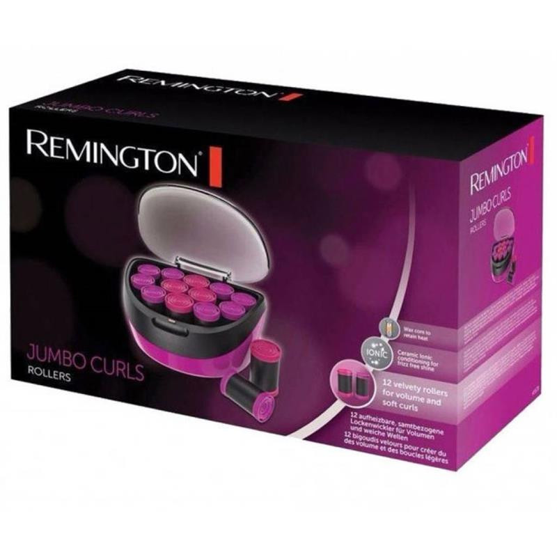 Remington thermo curlers Jumbo Curls, 600V, D-36,41mm, 20pcs, ionization, conditioning, pink (H5670)
