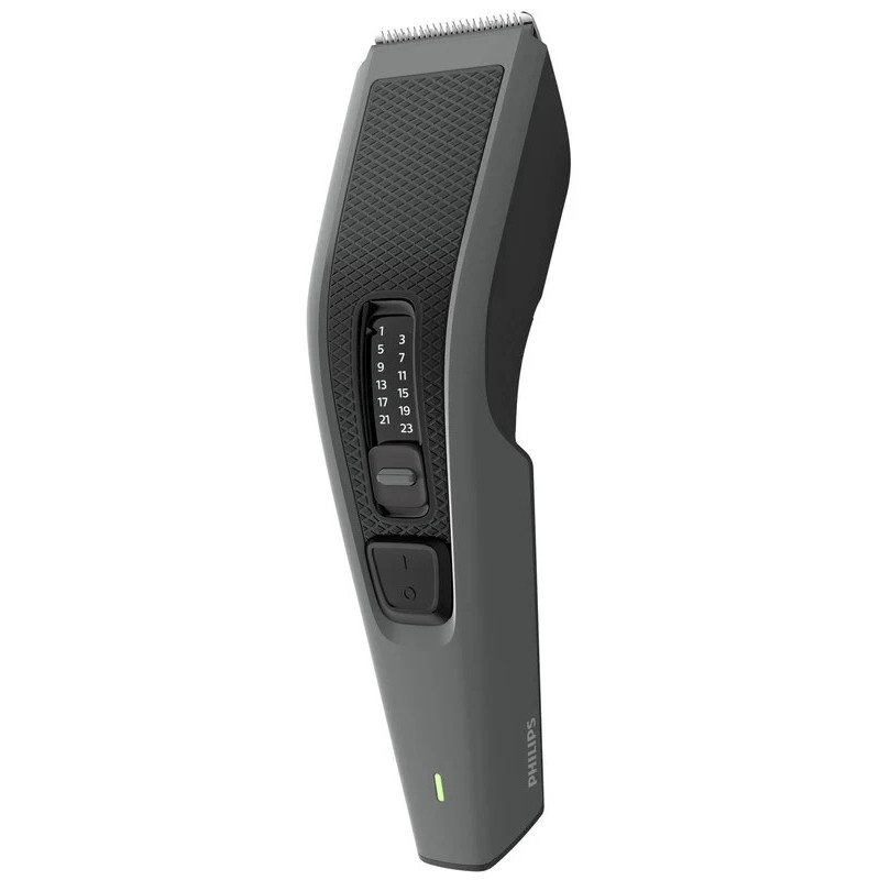 Philips Машинка для стрижки Series 3000, акум., роторный мотор, насадок-2, сталь, чорно-серый (HC3525/15)