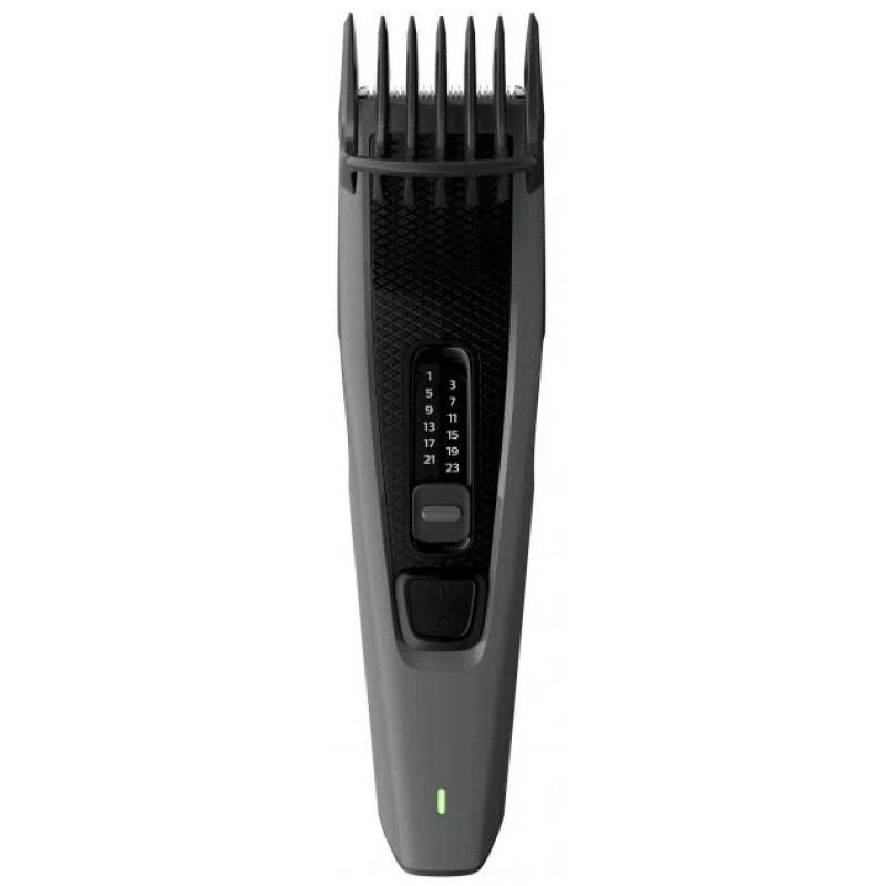 Philips Машинка для стрижки Series 3000, акум., роторный мотор, насадок-2, сталь, чорно-серый (HC3525/15)