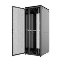 MIRSAN Шкаф 19", 42U, GTV, перфорация 63%, 600x1000 мм, максимально 2000 кг, черный (MR.GTV42U61DE.01_PRF63)