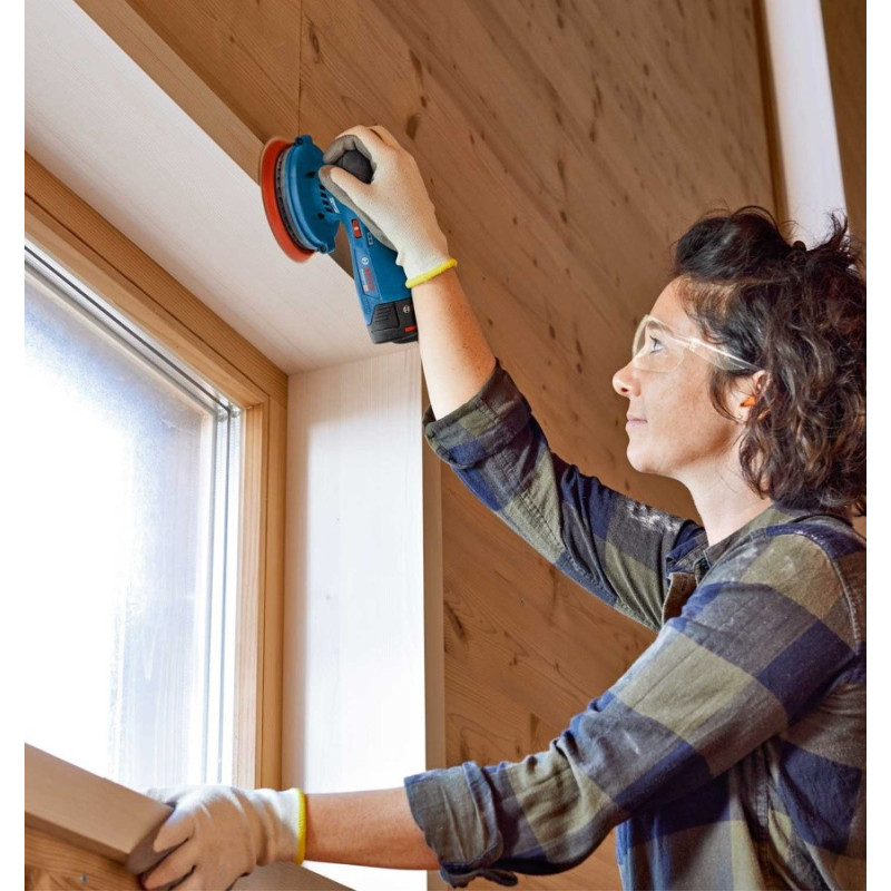 Bosch Cordless Rotary Sander GEX 12V-125, 12V, 125mm, 6000-10000, 0.95kg (0.601.372.101)