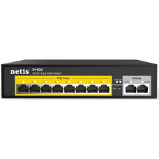 Netis Комутатор P110C 8xFE PoE, 2xFE, некерований