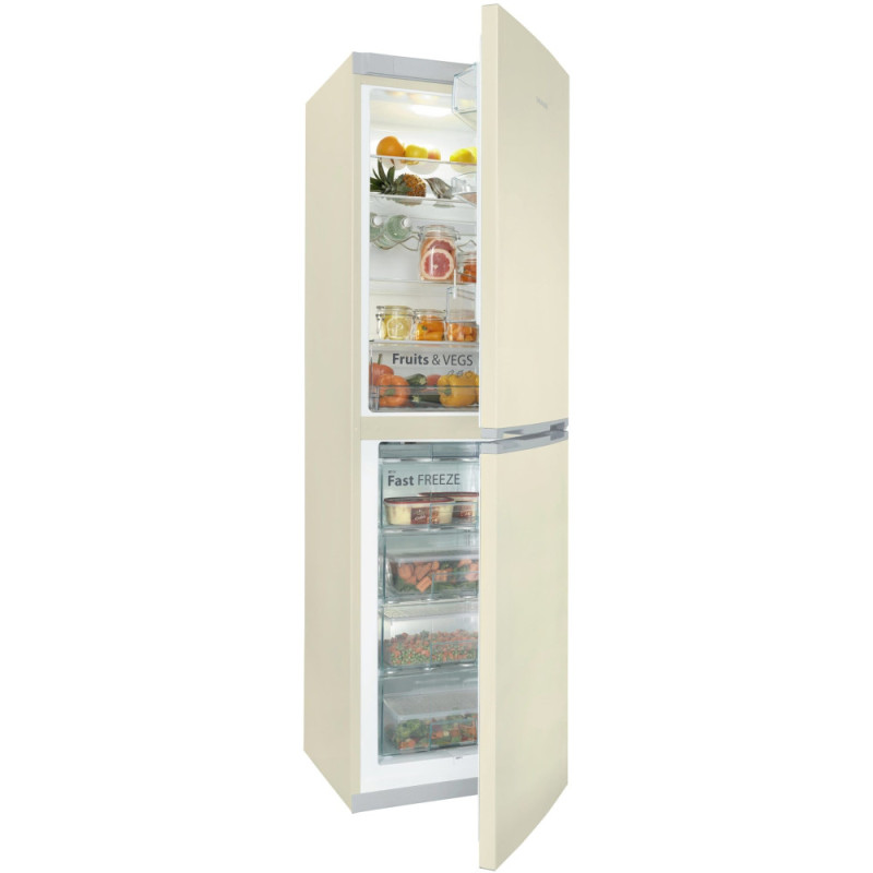 SNAIGE Ref with bottom freezer, 194.5x60х65, ref-191L, freez.-119L, 2doors, A+, ST, beige (RF57SM-S5DV2E)
