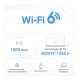 Mercusys Система WiFi-Mesh Halo H60X AX1500, 3xGE LAN/WAN, 2мод (HALO-H60X-2-PACK)