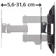 HAMA Крепление ТВ наклонно-поворотное TV-WB, AR-2, 19-48", черный (00118101)