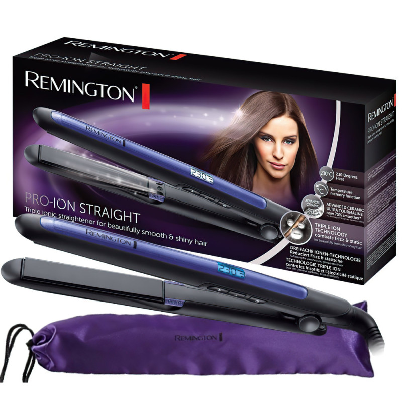 Remington Випрямитель Pro Ion, 150-230С, керамика, турмалин, черный (S7710)