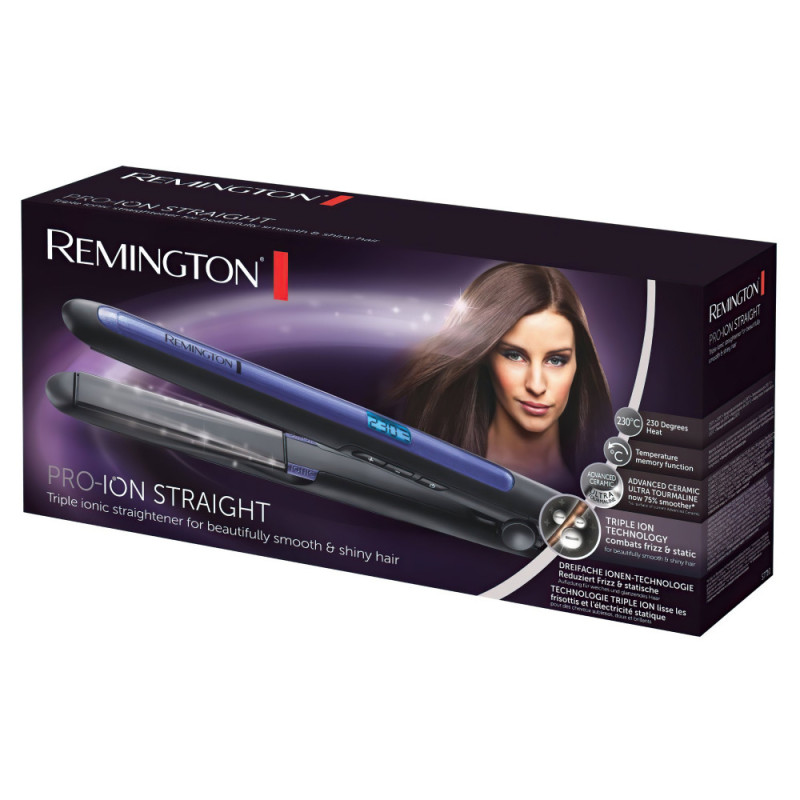 Remington Випрямитель Pro Ion, 150-230С, керамика, турмалин, черный (S7710)