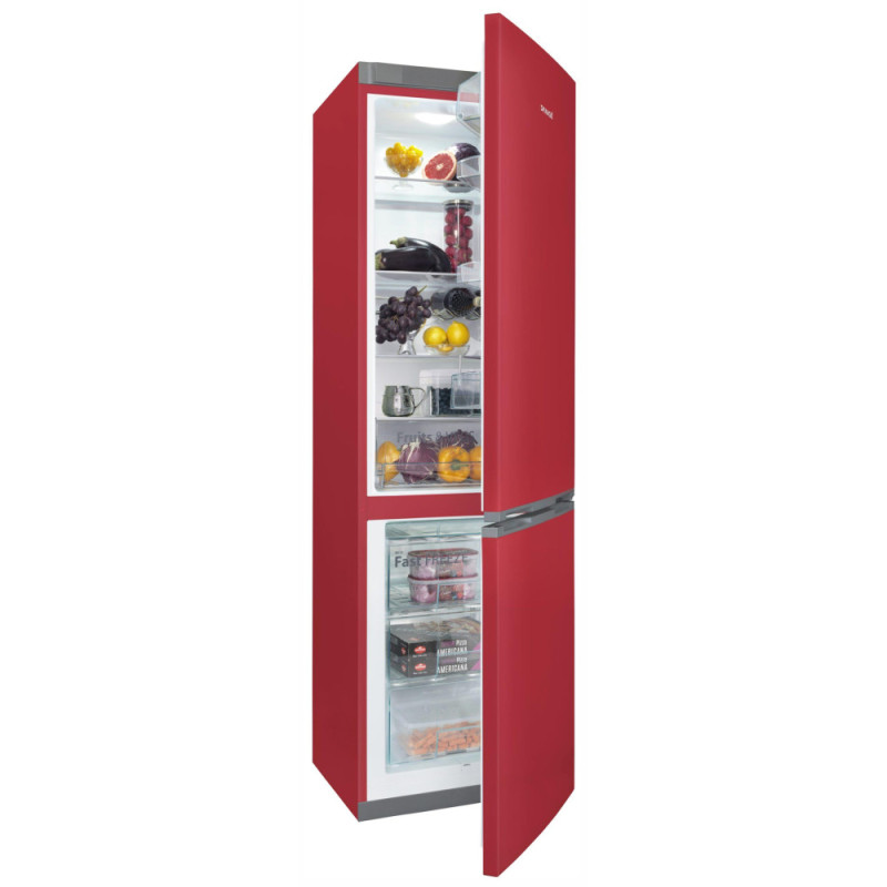 SNAIGE Ref with bottom freezer, 194.5x60х65, ref-233L, freez.-88L, 2doors, A++, ST, red (RF58SM-S5RB2E)