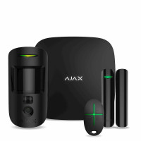 Ajax Комплект охранной сигнализации StarterKit Cam, hub 2, motioncam, doorprotect, spacecontrol, jeweller, беспроводной, черный, беспроводной (000016586)