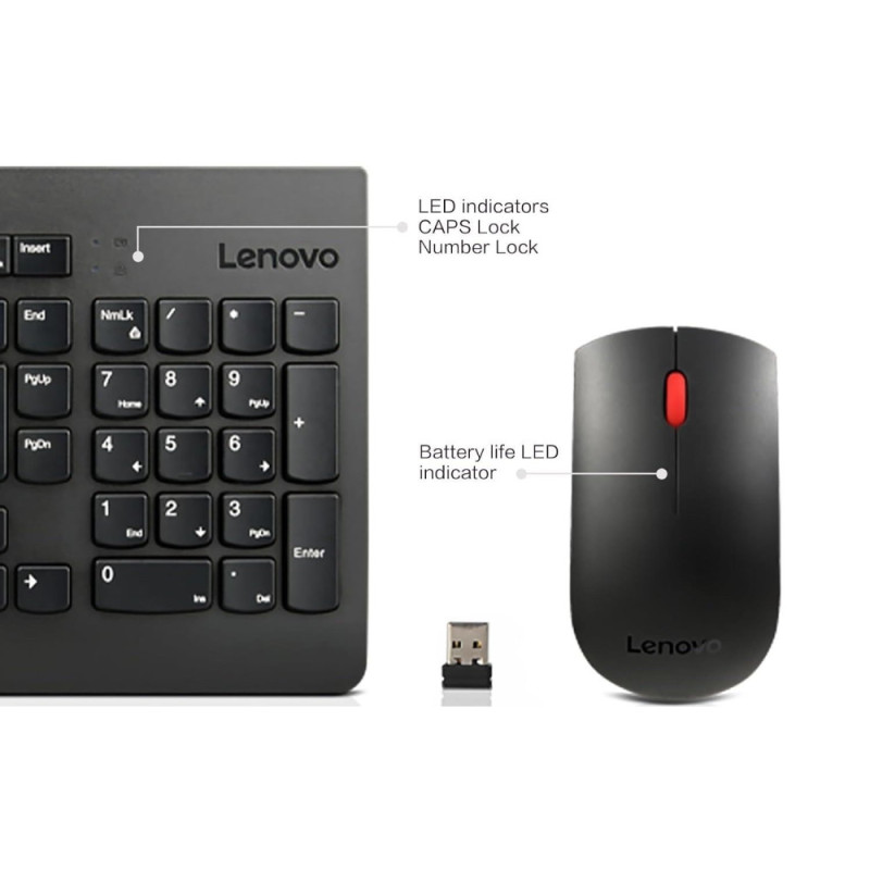 Lenovo Essential Wireless Keyboard and Mouse Combo Gen2 Ukraine (4X31N50709)