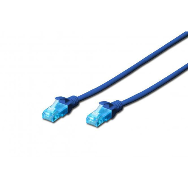 2E Патч-корд 2E CAT 5e, UTP, 3м, 26AWG, RJ45, 7/0.16, Cu, LSZH, синій (2E-PC5ECU-3LSZH-BLU)