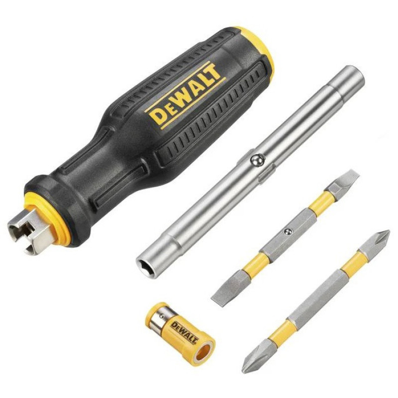 DeWALT Викрутки DeWALT FULL FIT 6 Way, з бітами 2 шт, руків'я двокомпонентне, 75мм шт, SL, PH (DWHT66569-0)