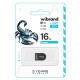 USB флеш накопитель Wibrand 16GB Scorpio Black USB 2.0 (WI2.0/SC16M3B)