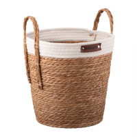 ARDESTO Basket Prestigio 29x29x30cm, seagrass, cotton twine, grey (ARHC2510SB)