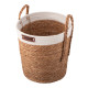 ARDESTO Basket Prestigio 29x29x30cm, seagrass, cotton twine, grey (ARHC2510SB)