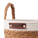 ARDESTO Basket Prestigio 29x29x30cm, seagrass, cotton twine, grey (ARHC2510SB)