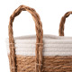 ARDESTO Basket Prestigio 29x29x30cm, seagrass, cotton twine, grey (ARHC2510SB)