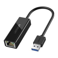 Переходник USB 3.0 AM to RJ45 Ethernet 1000Mbps CR111 Black Ugreen (20256)
