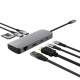 Trust Адаптер Trust Dalyx 8in1 USB-C> 1xUSB-А 3.2/USB-A 2.0/2xUSB-С/HDMI/Ehernet/SD/microSD, Алюміній, 0.15м, Сірий (25672_TRUST)