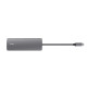 Trust Адаптер Trust Dalyx 8in1 USB-C> 1xUSB-А 3.2/USB-A 2.0/2xUSB-С/HDMI/Ehernet/SD/microSD, Алюміній, 0.15м, Сірий (25672_TRUST)