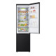 LG Refrigerator with bottom freezer, ref-277l, freez.-107l, 2doors, A++, inv., fresh zone, matte black (GW-B509FXUW)