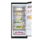 LG Refrigerator with bottom freezer, ref-277l, freez.-107l, 2doors, A++, inv., fresh zone, matte black (GW-B509FXUW)