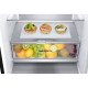 LG Refrigerator with bottom freezer, ref-277l, freez.-107l, 2doors, A++, inv., fresh zone, matte black (GW-B509FXUW)
