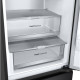 LG Refrigerator with bottom freezer, ref-277l, freez.-107l, 2doors, A++, inv., fresh zone, matte black (GW-B509FXUW)