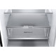 LG Refrigerator with bottom freezer, ref-277l, freez.-107l, 2doors, A++, inv., fresh zone, matte black (GW-B509FXUW)