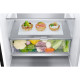 LG Refrigerator with bottom freezer, ref-277l, freez.-107l, 2doors, A++, inv., fresh zone, matte black (GW-B509FXUW)