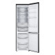 LG Refrigerator with bottom freezer, ref-277l, freez.-107l, 2doors, A++, inv., fresh zone, matte black (GW-B509FXUW)