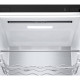 LG Refrigerator with bottom freezer, ref-277l, freez.-107l, 2doors, A++, inv., fresh zone, matte black (GW-B509FXUW)