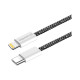 Дата кабель USB-C to Lightning 1.0m 27W black ColorWay (CW-CBPDCL061-BK)