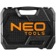 Neo Tools Набір інструментів, Набір торцевих головок, 58шт, 1/2", CrV, кейс (10-042)