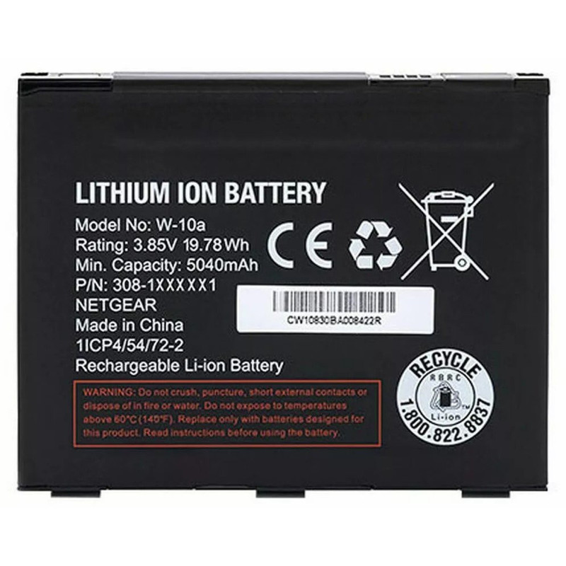 NETGEAR W-10A Replacement Li-Ion Battery for NETGEAR Nighthawk M1/M2 Mobile Routers (MHBTR10-10000S)