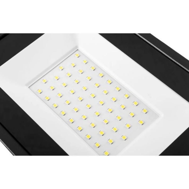 Neo Tools Прожектор, 4000 люмен, 50Вт, 220 В, SMD LED, датчик движения, кабель 0.15 м без вилки, алюминий, IP65 (99-050)